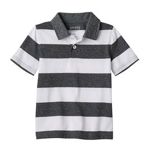 Baby Boy Jumping Beans® Short Sleeve Striped Polo