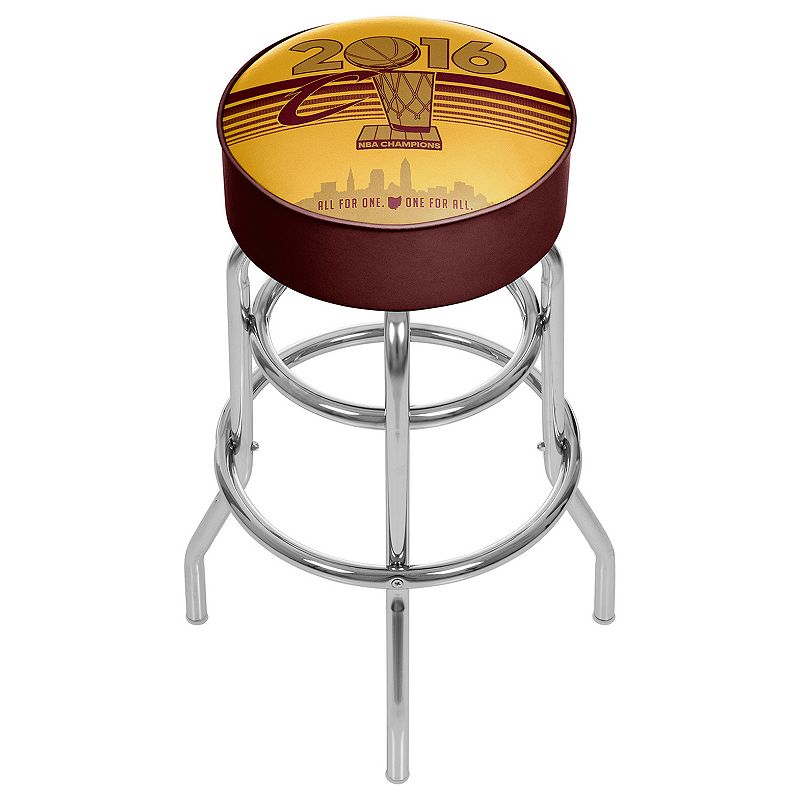 Cleveland Cavaliers 2016 NBA Champions Padded Swivel Bar Stool, Red