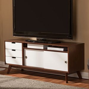 Baxton Studio Alphard Two-Tone TV Cabinet