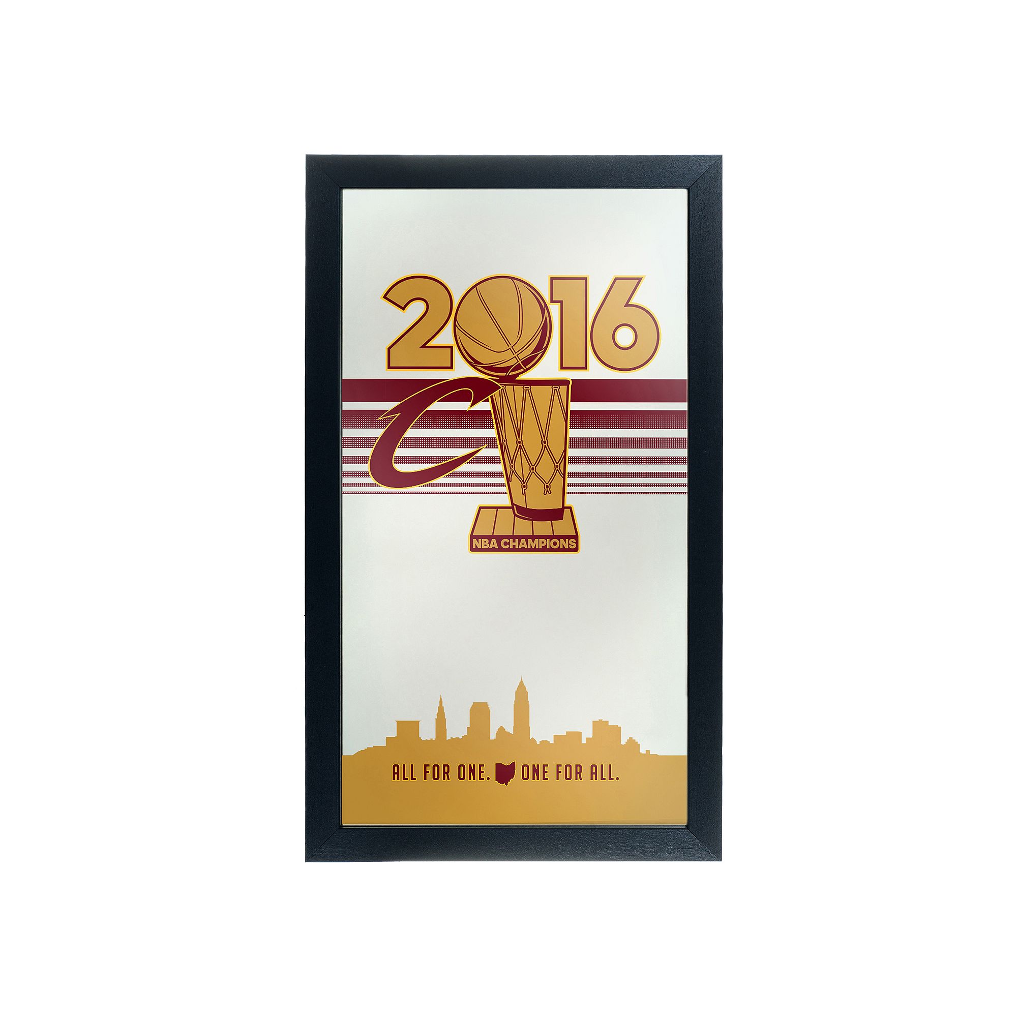 Cleveland Cavaliers 2016 NBA Champions Framed Logo Wall Art, Red