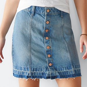 Women's SONOMA Goods for Life™ Release-Hem Jean Skirt