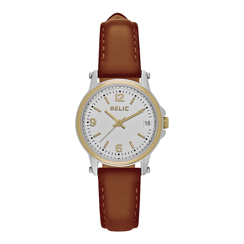 UPC 703357229543 product image for Relic by Fossil Women's Matilda Leather Strap Watch, Brown | upcitemdb.com