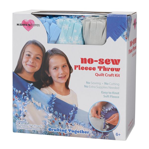 No Sew Fleece Throw Kit Craft Kits For Girls Knotted Design Craft Kits For  Girls Comfortable And Soft Fleece Blanket Kit Home - AliExpress