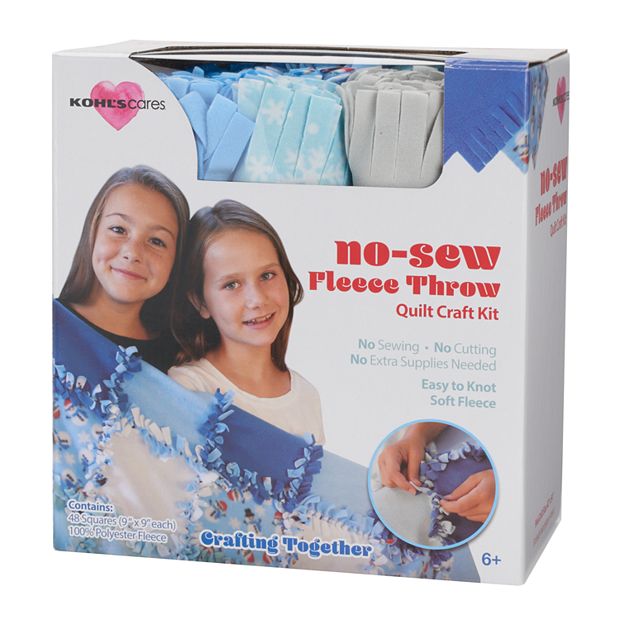 Kohl's Cares® No-Sew Fleece Throw Quilt Craft Kit