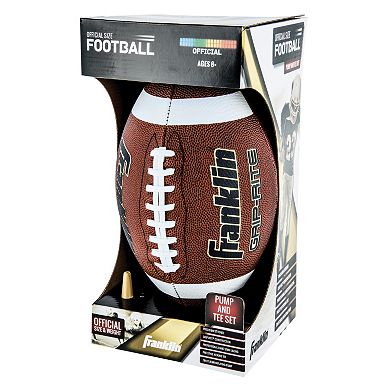 Youth Franklin Sports Official Grip-Rite Pump & Tee Football Set 