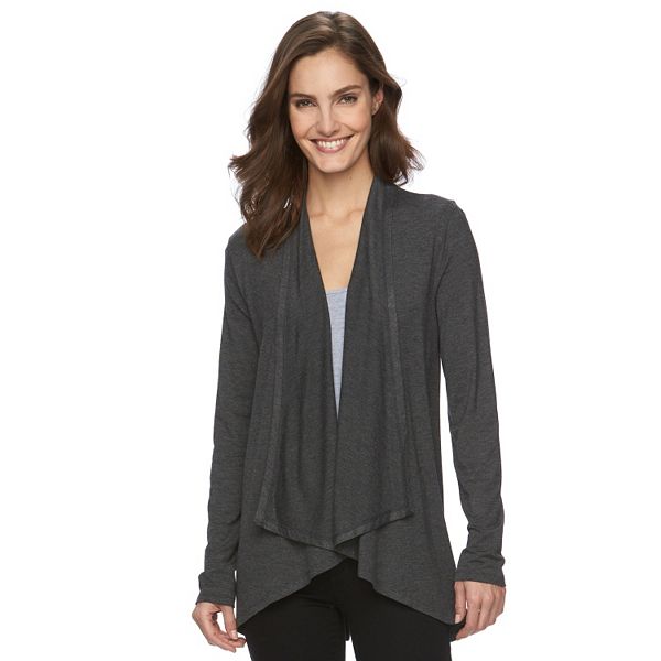 Women's Croft & Barrow® Draped Flyaway Cardigan