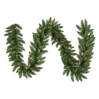 Vickerman 50-ft. Warm White Pre-Lit Camden Fir Artificial Christmas Garland