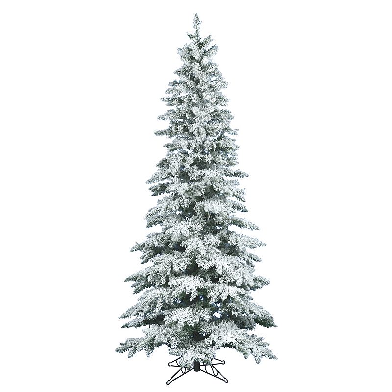 Vickerman 6.5-ft. Flocked Slim Utica Fir Artificial Christmas Tree, White
