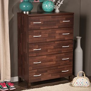 Baxton Studio Maison 5-Drawer Dresser