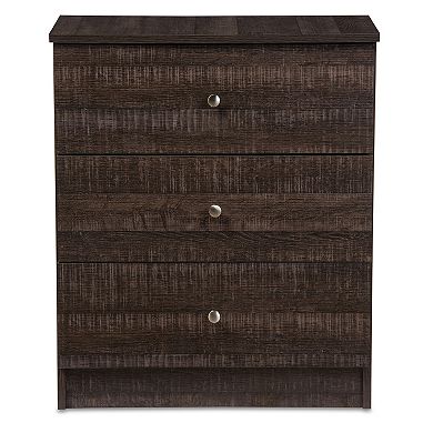 Baxton Studio Decon 3-Drawer Chest