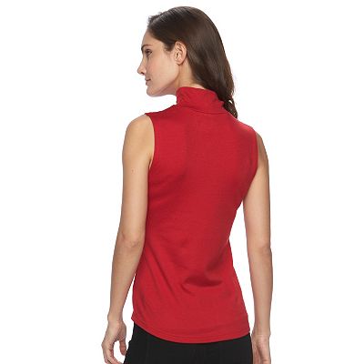 Women s Croft Barrow Sleeveless Mockneck Top