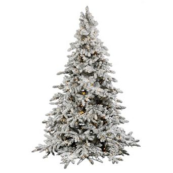 Vickerman 4.5-ft. Pre-Lit Flocked Utica Artificial Christmas Tree