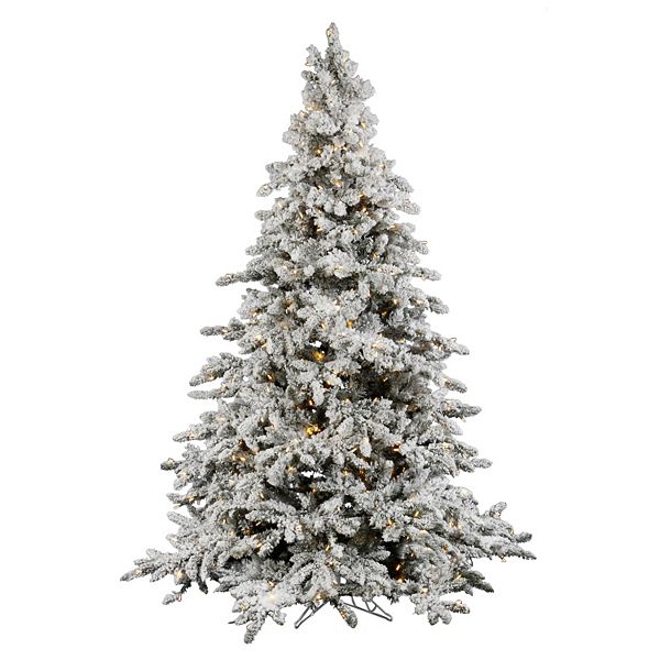 Vickerman 6.5ft. PreLit Flocked Utica Artificial Christmas Tree