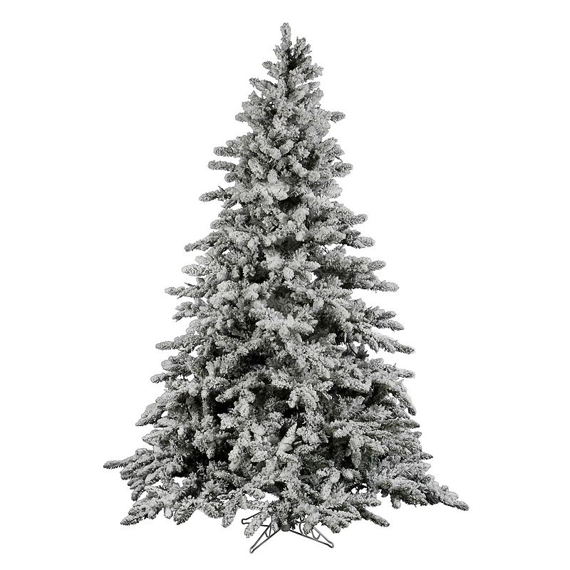 Vickerman 7.5-ft. Flocked Utica Artificial Christmas Tree, White