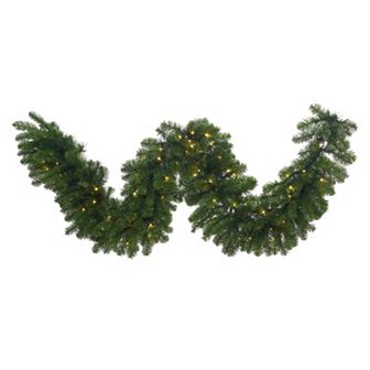 Vickerman 9-ft. x 24" Pre-Lit LED Grand Teton Artificial Christmas Garland