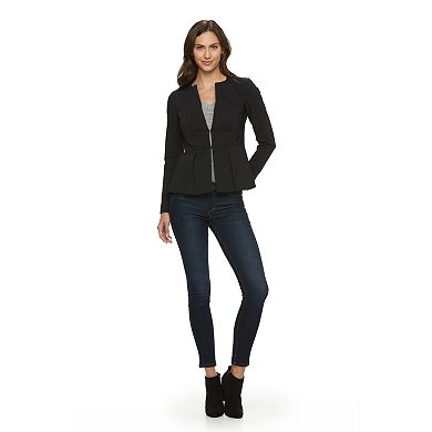 Women's Apt. 9® Torie Collarless Peplum Jacket