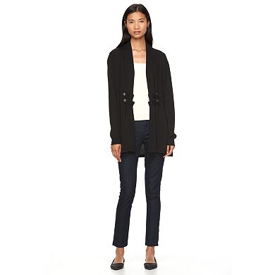 Women's AB Studio Button Open-Front Cardigan