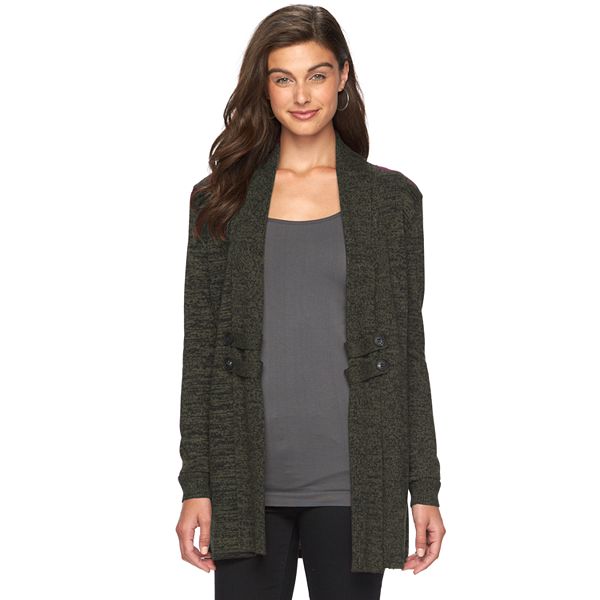 Women's AB Studio Button Open-Front Cardigan