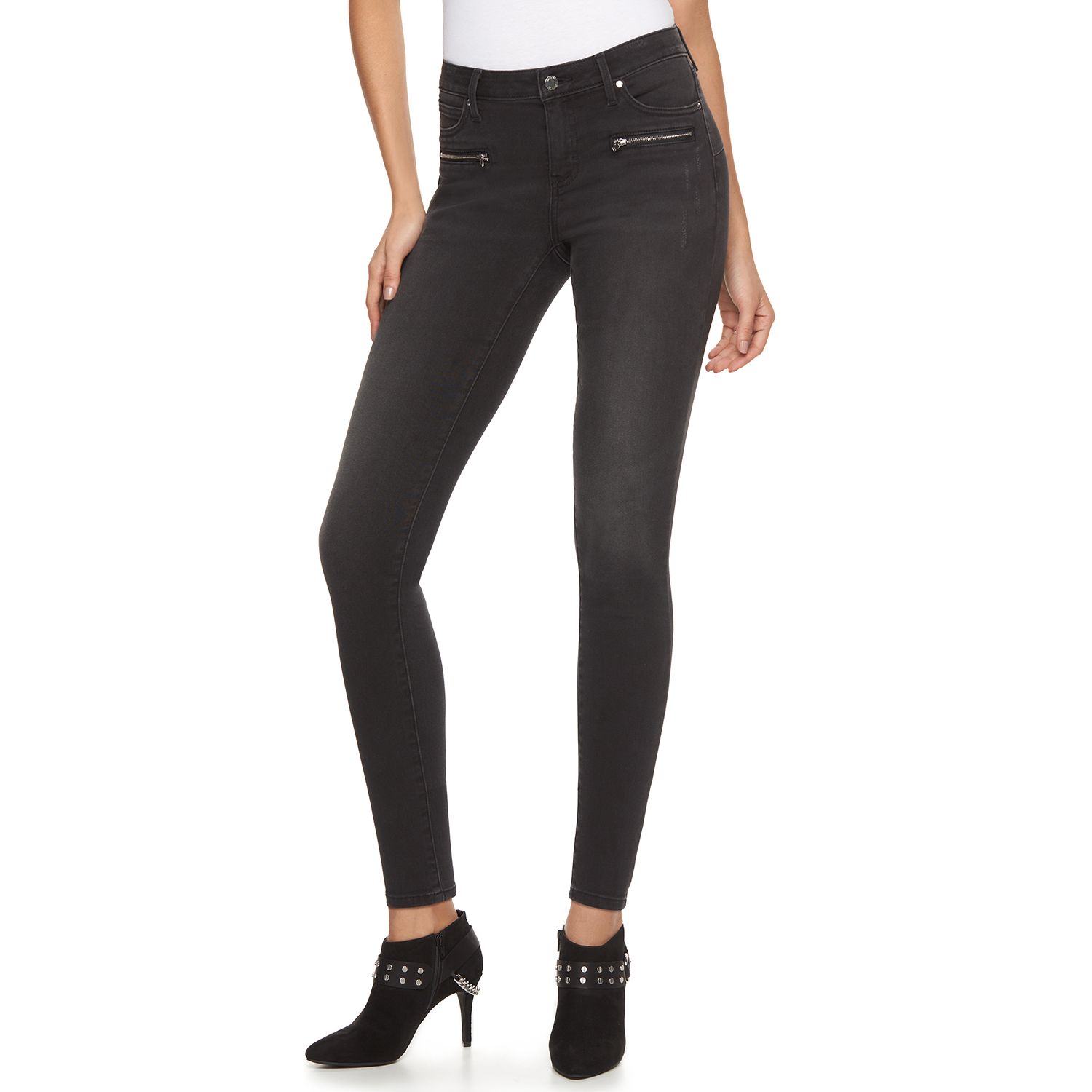 kohls black skinny jeans