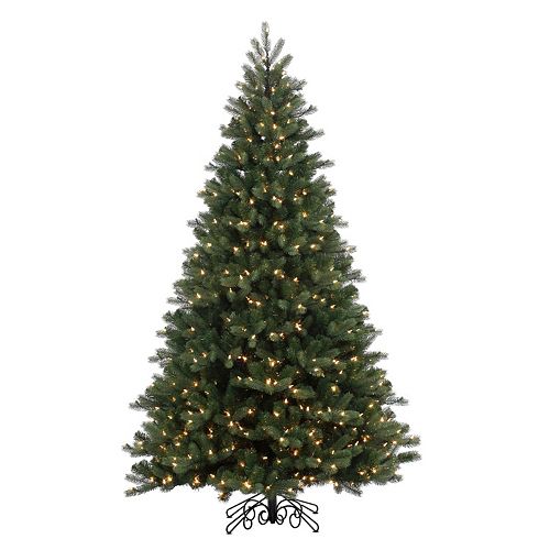 Vickerman 7.5-ft. Pre-Lit Noble Spruce Instant Shape Artificial Christmas Tree