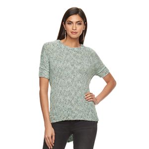 Women's Jennifer Lopez Lurex Boucle Crewneck Sweater