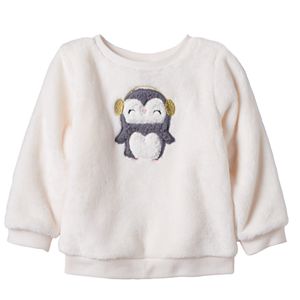 Baby Girl Jumping Beans® Embroidered Applique Pullover