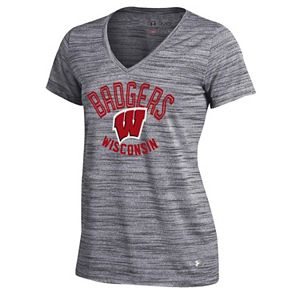 Women's Under Armour Wisconsin Badgers Spach Tech Tee