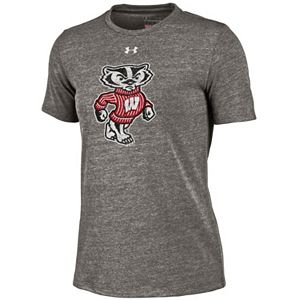 Women's Under Armour Wisconsin Badgers Tri Blend Tee
