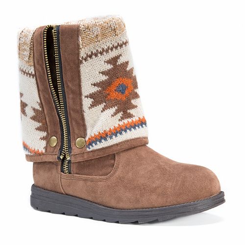 muk luks laurel women's water resistant winter boots