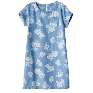 Girls 4-7 SONOMA Goods for Life™ Floral Chambray Dress
