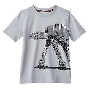 Boys 4-7x Star Wars a Collection for Kohl's At-At Walker Metallic Patchwork Tee