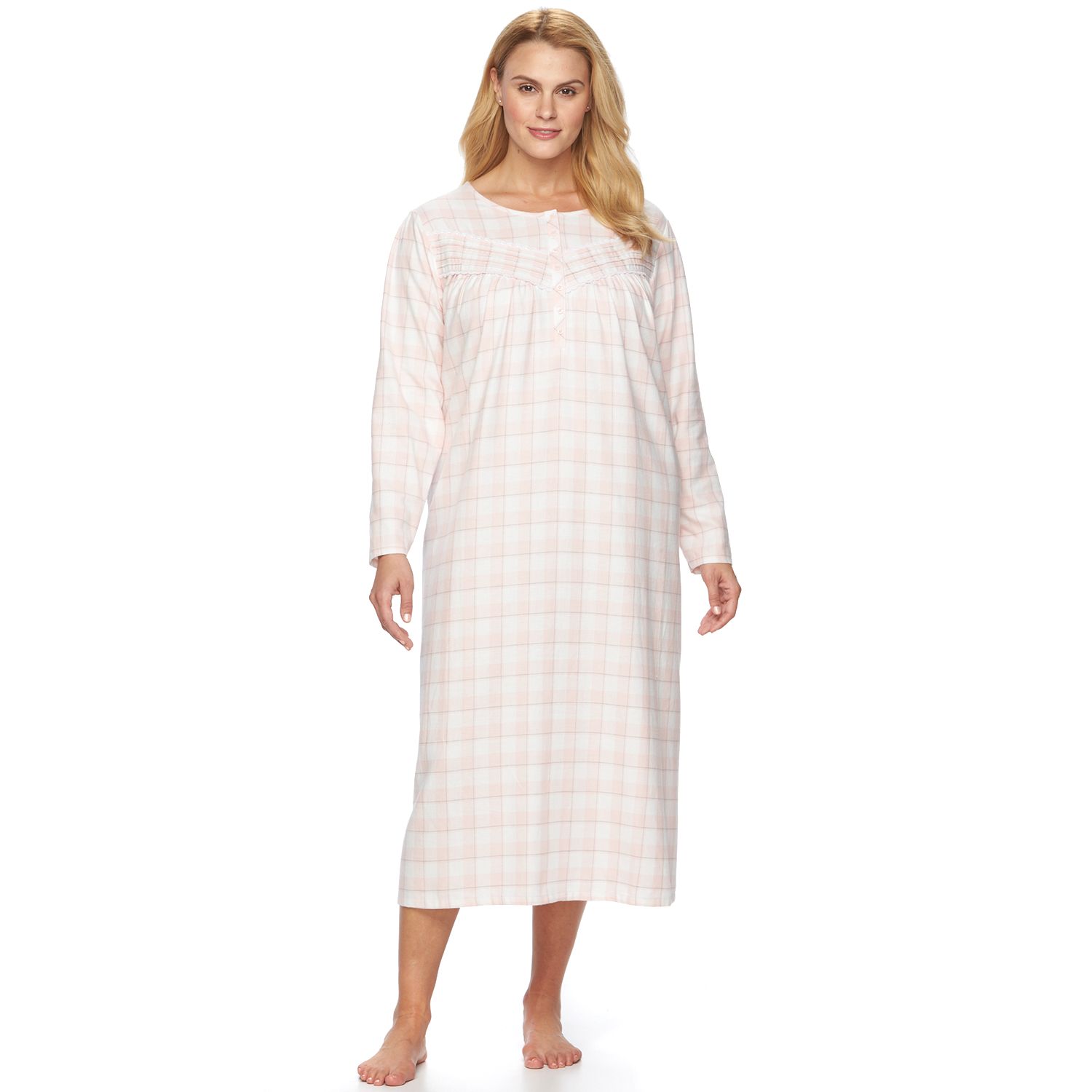 flannel gowns plus size