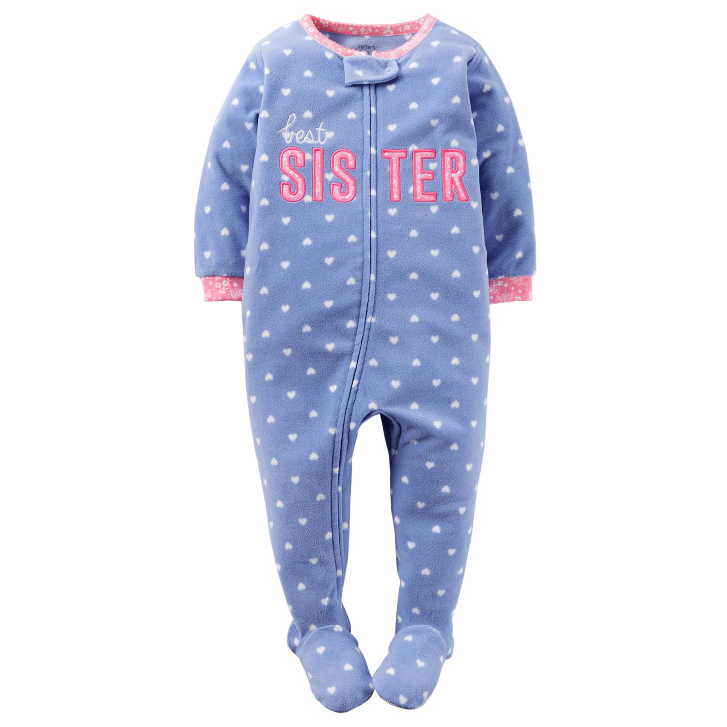 carter's big girl footed pajamas