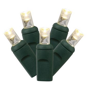 Vickerman 100 Light Wide Angle Warm White LED Christmas Lights