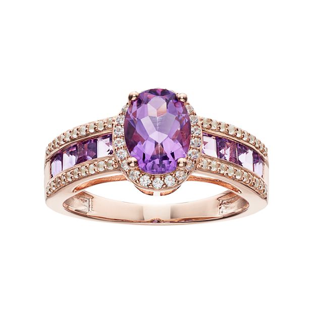 White sapphire hot sale halo ring