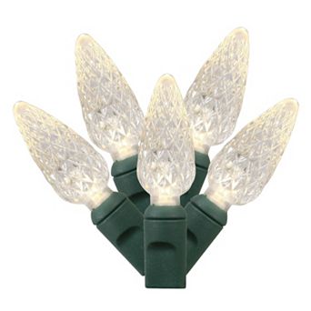Vickerman 50 Light Warm White C6 LED Christmas Lights