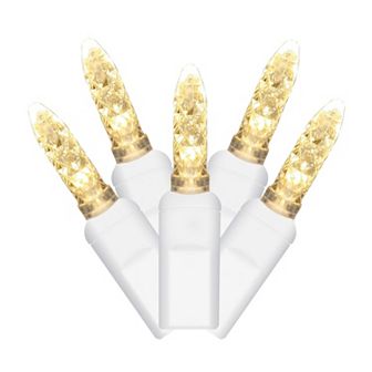 Vickerman 70 Light Warm White M5 LED Icicle Christmas Lights