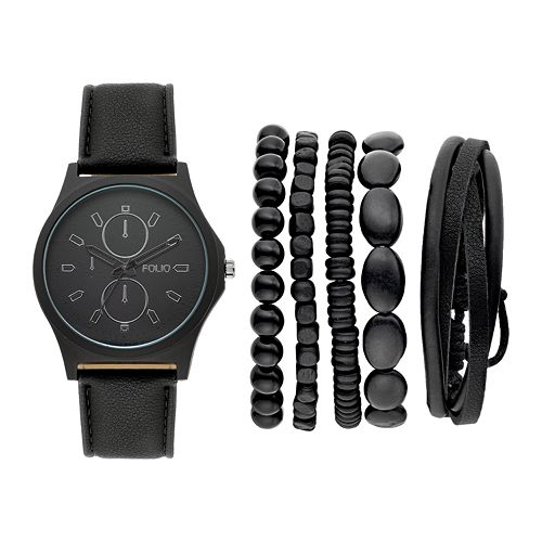 Folio Men's Watch & Bracelet Set