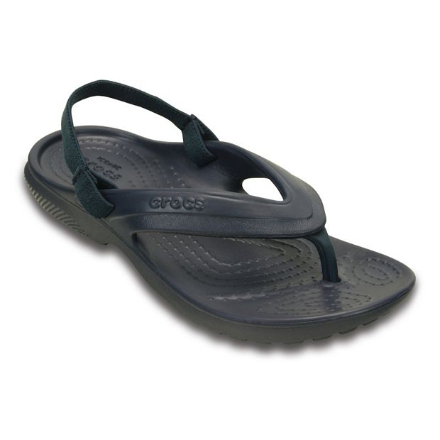 Boys croc hot sale flip flops