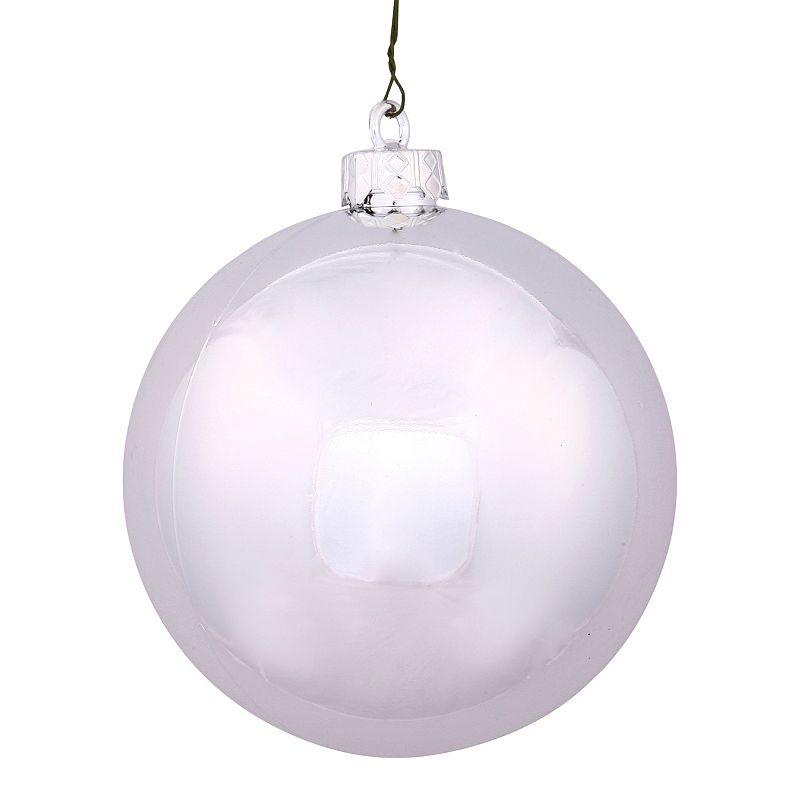 Vickerman Shiny Ball Christmas Ornament 4-piece Set, Silver