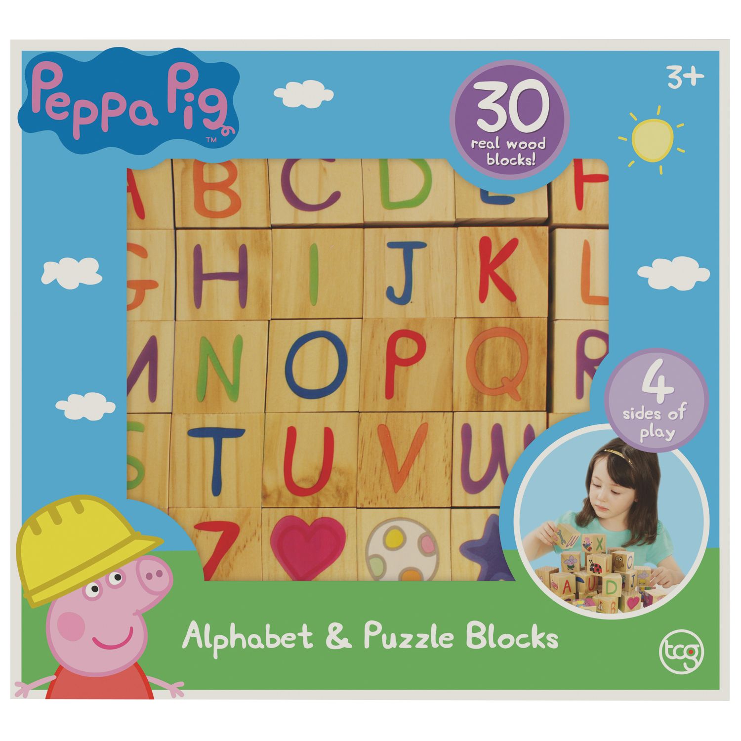 peppa pig wooden blocks