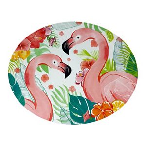 Celebrate Summer Together Melamine Havana Flamingo Platter