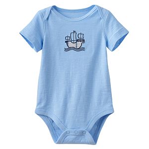 Baby Boy Jumping Beans® Plaid Embroidered Slubbed Bodysuit