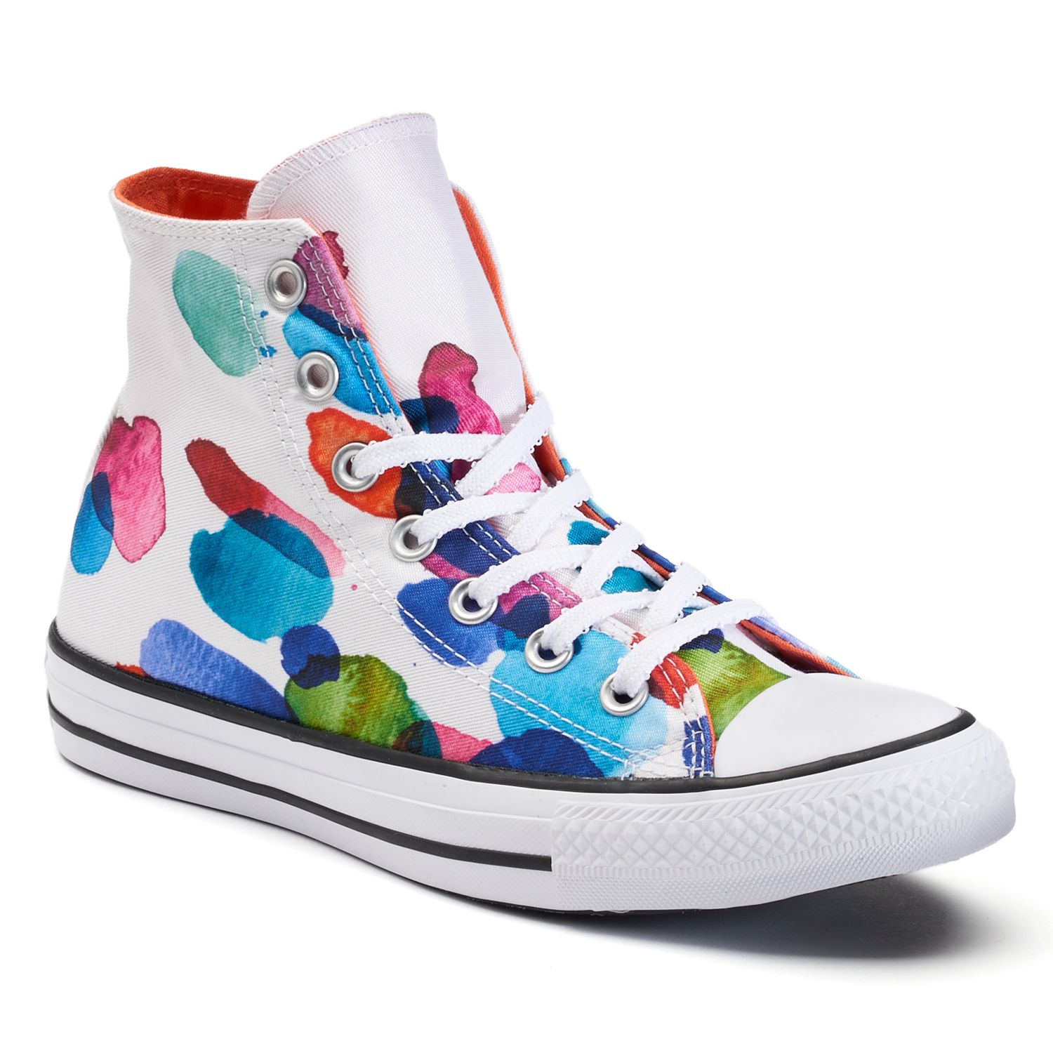 converse floral high tops