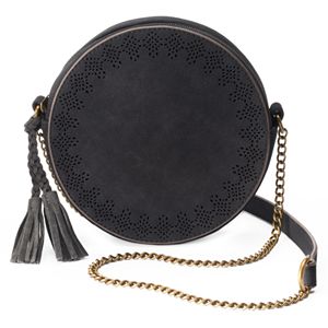 T-Shirt & Jeans Round Laser-Cut Crossbody Bag