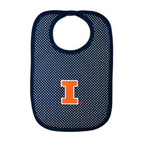 Baby Two Feet Ahead Illinois Fighting Illini Pin Dot Bib