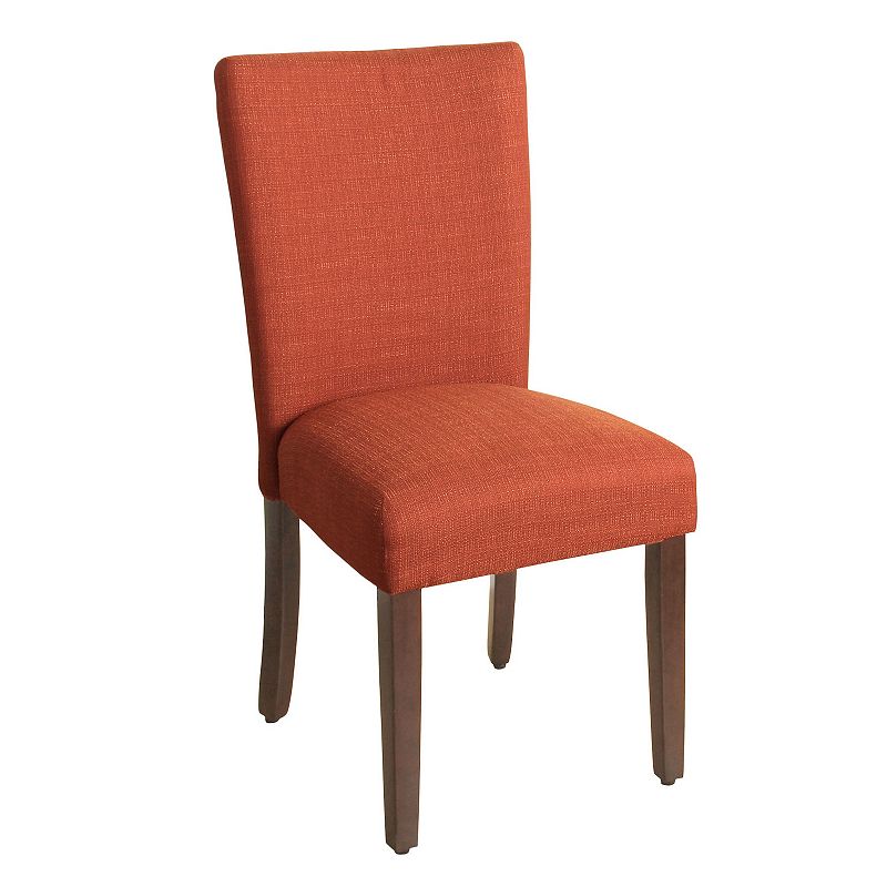 HomePop Solid Parson Dining Chair, Orange