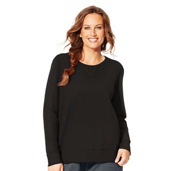 Plus Size Just My Size Fleece Crew Sweatshirt