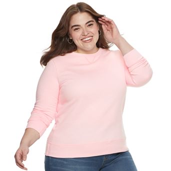 Plus Size Just My Size Fleece Crew Sweatshirt