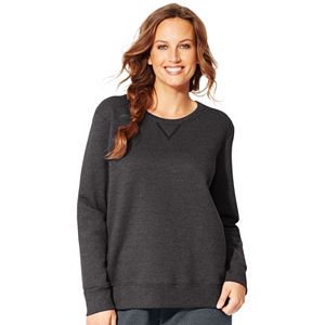 Plus Size Just My Size  Fleece Crew Sweatshirt